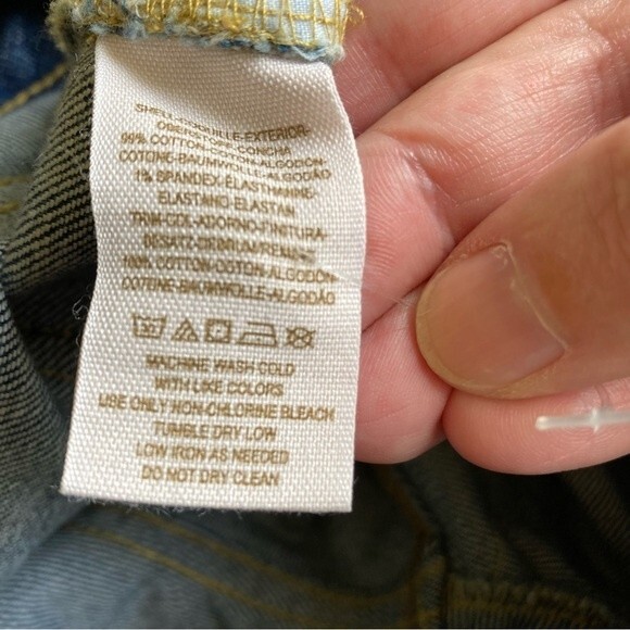 Free People Women’s Patchwork Crochet Haynes jeans size 30. EUC - Picture 12 of 12